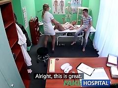 FakeHospital Nurse watches as...